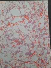 Papier marbré à la cuve de