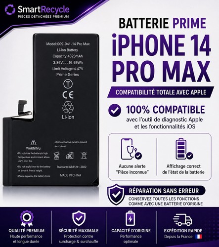 Batterie iphone pro max - 14,