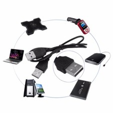 Câble Cordon USB 2.0 Male vers Male 45 cm Rallonge Données Cable Chargeur