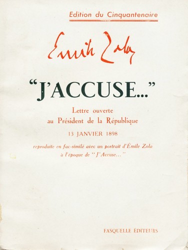 Accuse emile zola lettre - j'accuse,