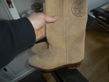 Belles BOTTINES femme VAQUERO DAIM BEIGE T 40 BE A 20€ ACH IMM COUNTRY AFFAIRE