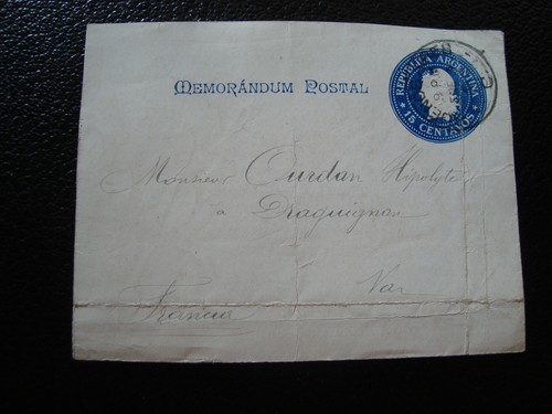 Argentine carte entier 1902 - -,