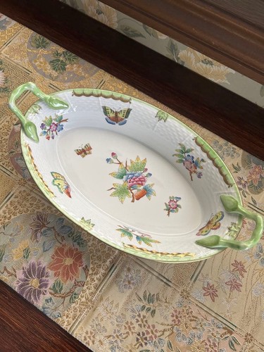 Herend victoria oval basket - victoria,