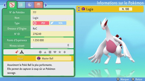 Pokemon lugia shiny 6iv - pokemon,