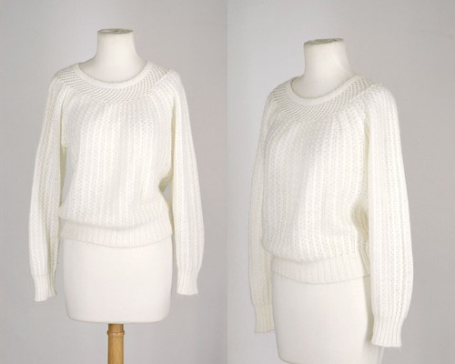 Vintage 70s white medium - vintage,