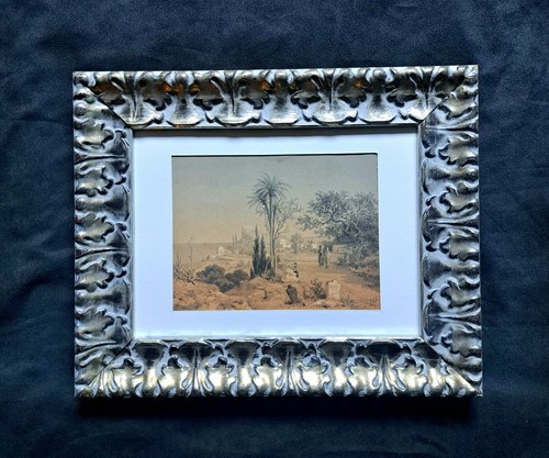 Tableau orientaliste aquarelle