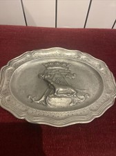 Ancien Rare Plateau Décoratif
