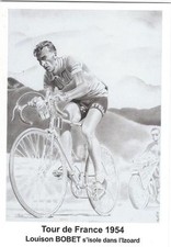 cyclisme, carte postale BOBET