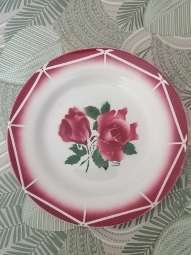 Assiette ancienne digoin - ancienne,