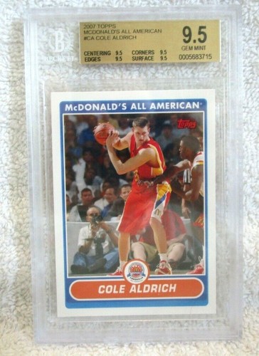 Cole aldrich 2007 topps - rc,
