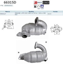 Pot catalytique Renault Megane