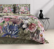 Housse de Couette+Taies d'oreiller 100% Coton 140-200-240x220 Set 2-3 pcs Vert