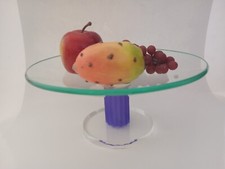 Coupe sur pied en verre Montana. Design Postmodern Memphis 1980/90. Popart.