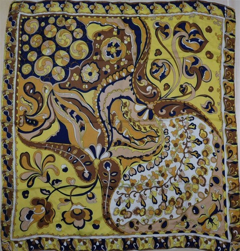 Foulard vintage soie 100 - vintage,