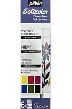 Pebeo Setacolor Tissu Peinture 6 X 20ml Inititation Set Léger Matériel Textiles