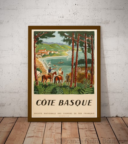 Poster affiche cote basque - poster-affiche,