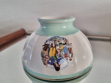 Bol Saint Amand, décor de comptines, à facettes, pied douche