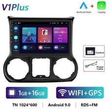 Radio 2 Din Pour Jeep Wrangler JK 1/16 Navigateur GPS Bluetooth Android Carplay
