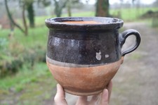 Ancien pot graisse terre - graisse,