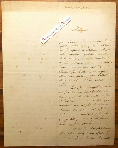 S 1830 antoine - l.a.s,