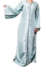 Caftan Marocain en Tissu Fait Main Robe Traditionnelle 2 pièce orientale jellaba