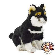 NOUVEAU jouet en peluche pour chiot Hansa noir Shiba Inu cadeau japonais