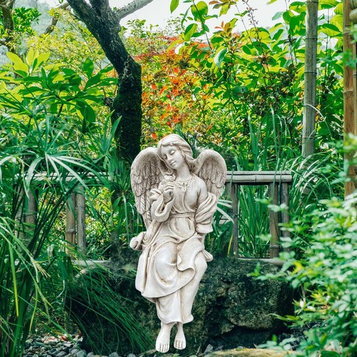 Statue jardin ange - statue,