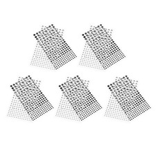  10 Pcs Rhinestones Autocollant Strass Cheveux Pierres Précieuses Autocollantes