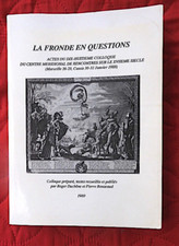 La Fronde en questions Actes colloque Méridional de rencontres 1989 3