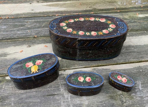Antique nesting bentwood - 4,