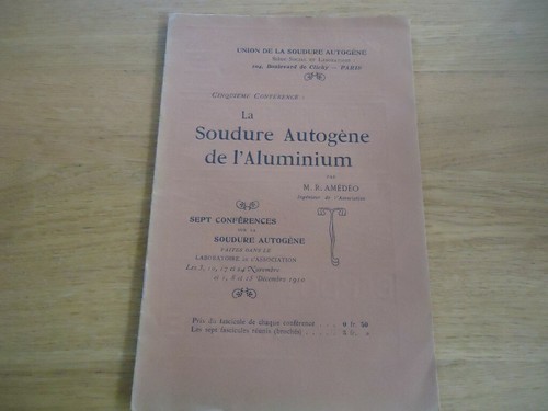 Soudure autogene aluminium - soudure,