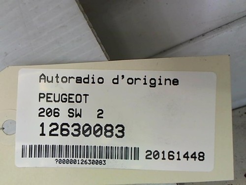 Autoradio origine peugeot - d'origine,