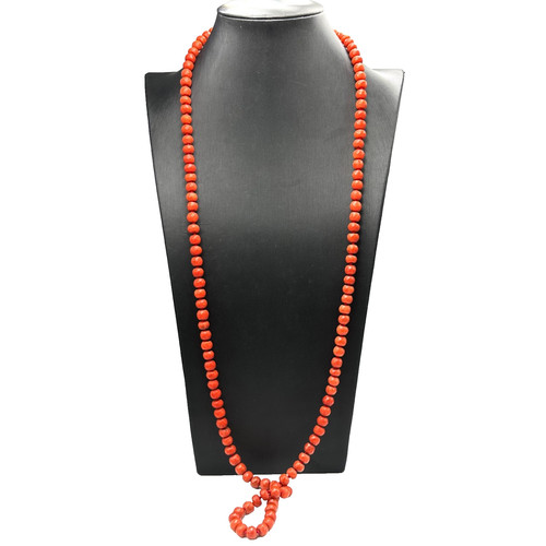 Collier long corail - long,