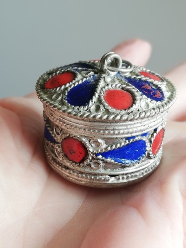 Antique berber box silver and - antique,