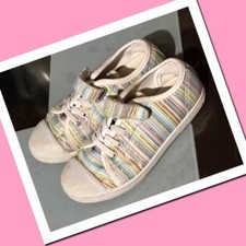 +++ Baskets en toile fil doré -  FILLE - taille 28  +++