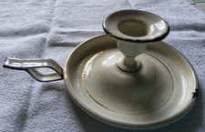 Bougeoir ancien émaillé rat - Émaillé,