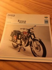 Royal Enfield 500 bullet 1990 Carte moto Collection Atlas Inde