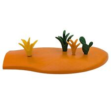 Playmobil base sable plantes cactus accrochage désert western sol
