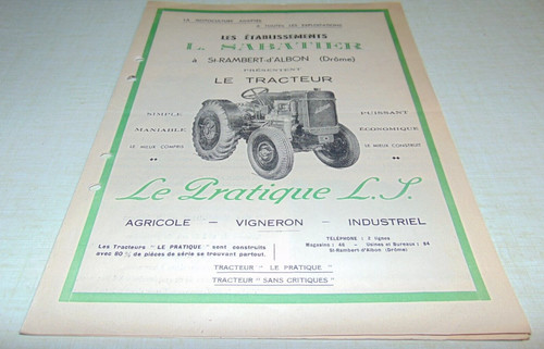 Prospectus brochure tracteur - prospectus,