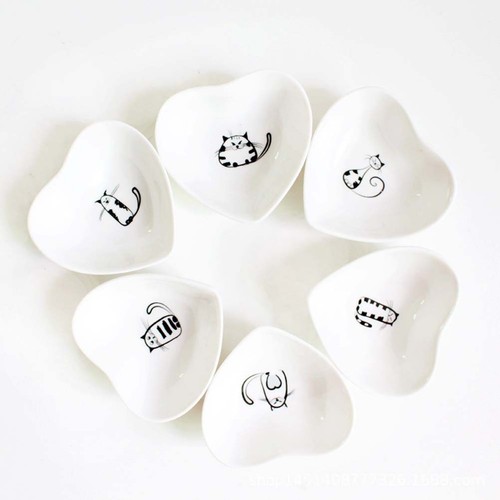Set 6pcs forme de coeur - de,