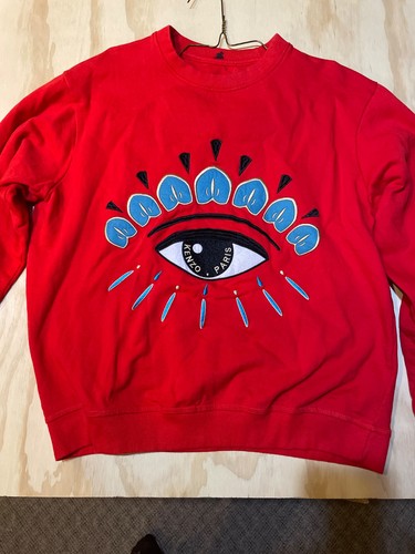Kenzo paris red crewneck good - paris, crewneck.