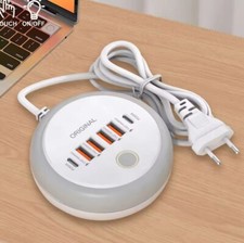 Prise Murale USB Type-C 50W – 4 Ports USB + 2 Type-C, Charge Rapide