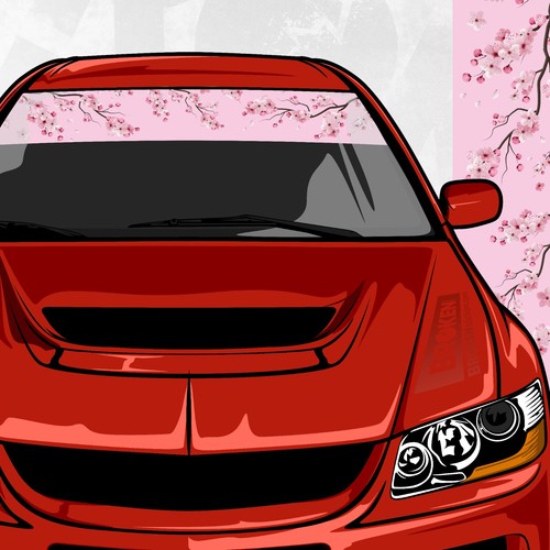 Sakura windshield banner - sakura,