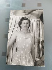 Ancienne Photo Femme En Maillot De Bain Annee 50 Plage Vintage 