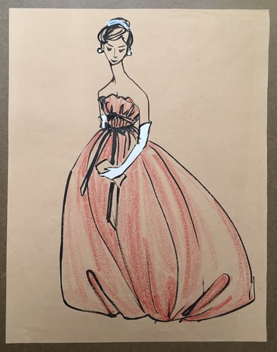Dessin original pastel croquis - original,