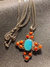 Pendentif Ancien Croix argent