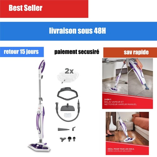 Nettoyeur vapeur 1 polti - vapeur, 2-en-1