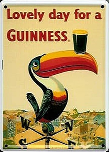 Guinness girouette mini plaque - guinness,