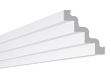 2 Mètres ST4 Nomastyl 130x130mm Corniche de Plafond Moulure en Stuc Espalier NMC