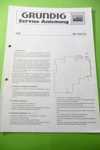 Manuel service pour grundig - de,